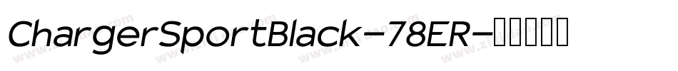 ChargerSportBlack-78ER字体转换