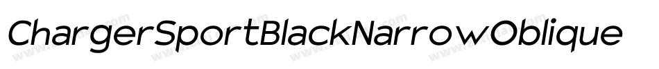 ChargerSportBlackNarrowOblique-LBZD字体转换