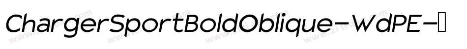 ChargerSportBoldOblique-WdPE字体转换