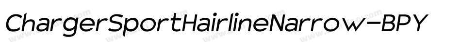 ChargerSportHairlineNarrow-BPY3字体转换