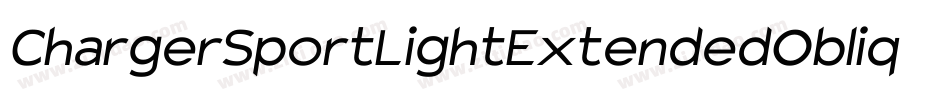 ChargerSportLightExtendedOblique-KREA字体转换