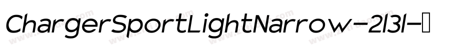 ChargerSportLightNarrow-2l3l字体转换