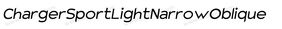 ChargerSportLightNarrowOblique-v5d7字体转换