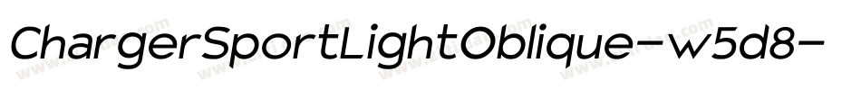 ChargerSportLightOblique-w5d8字体转换