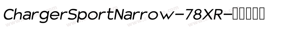 ChargerSportNarrow-78XR字体转换