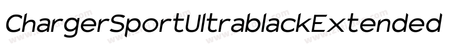 ChargerSportUltrablackExtendedOblique-Wd0E字体转换