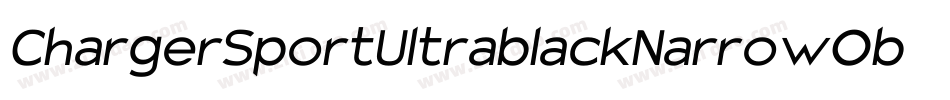 ChargerSportUltrablackNarrowOblique-Eg9n字体转换