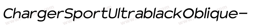 ChargerSportUltrablackOblique-Orw4字体转换