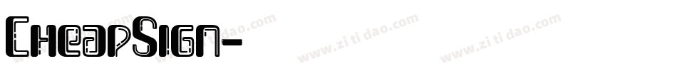 CheapSign字体转换