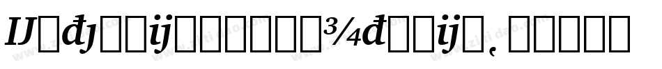 ExtensionBookItalic字体转换