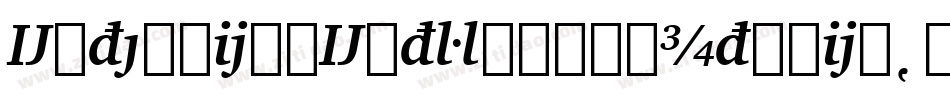 ExtensionExtraBoldItalic字体转换