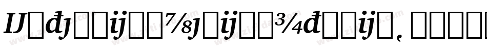 ExtensionMediumItalic字体转换