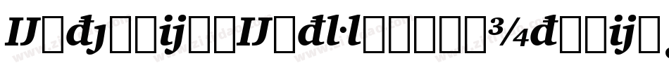 ExtensionExtraBoldItalic字体转换