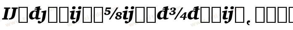 ExtensionLightItalic字体转换