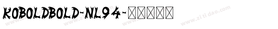 KoboldBold-nl94字体转换