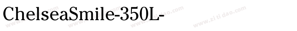 ChelseaSmile-350L字体转换