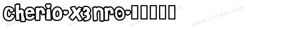 Cherio-x3nrO字体转换