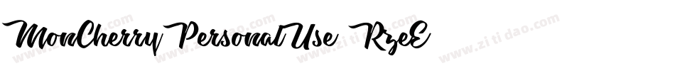MonCherryPersonalUse-RzeE字体转换