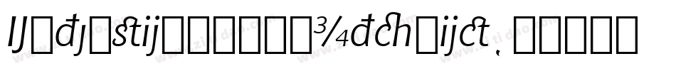ExtensionBoldItalic字体转换