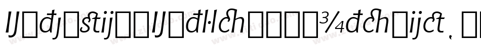 ExtensionExtraBoldItalic字体转换