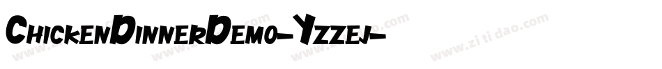 ChickenDinnerDemo-Yzzej字体转换