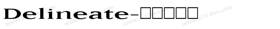 Delineate字体转换