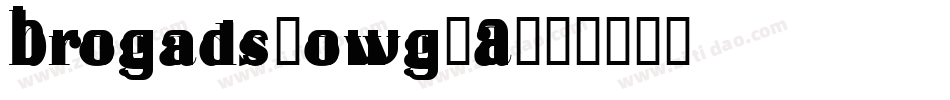 Brogads-owg1A字体转换