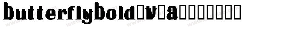 ButterflyBold-V1A0字体转换