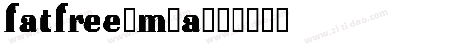 FatFree-m1a字体转换