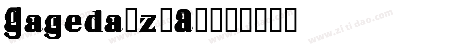 Gageda-z1A4字体转换