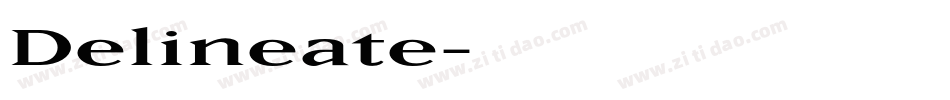 Delineate字体转换