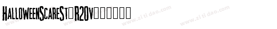 HalloweenScareSt-R2Ov字体转换