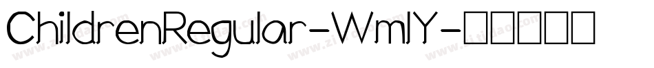ChildrenRegular-WmlY字体转换