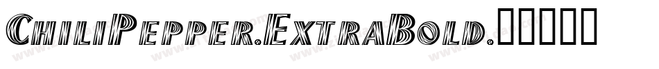 ChiliPepper-ExtraBold字体转换