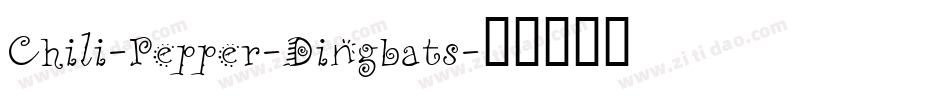 Chili-Pepper-Dingbats字体转换