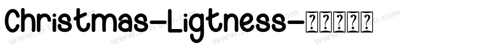 Christmas-Ligtness字体转换