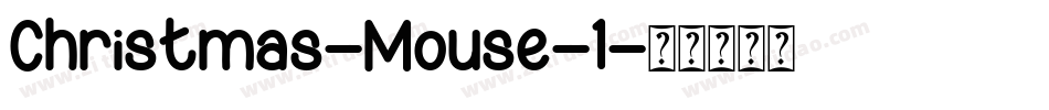 Christmas-Mouse-1字体转换