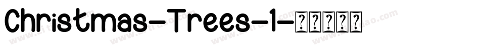 Christmas-Trees-1字体转换