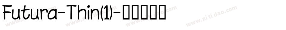 Futura-Thin(1)字体转换