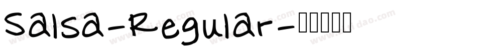 Salsa-Regular字体转换