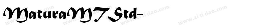 MaturaMTStd字体转换