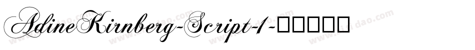 AdineKirnberg-Script-1字体转换