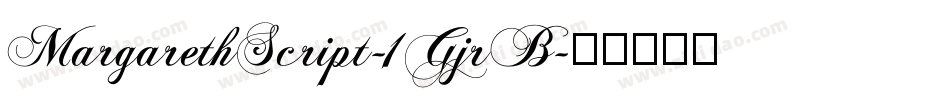 MargarethScript-1GjrB字体转换