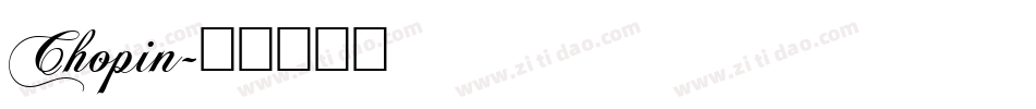 Chopin字体转换