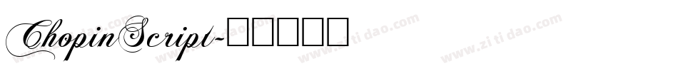 ChopinScript字体转换