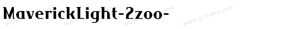 MaverickLight-2zoo字体转换