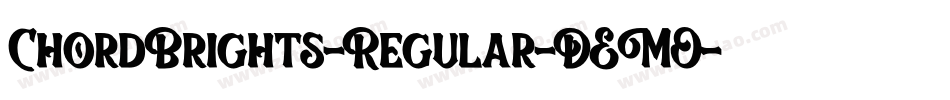 ChordBrights-Regular-DEMO字体转换