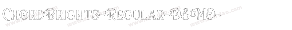 ChordBrights-Regular-DEMO字体转换