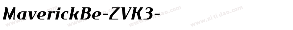 MaverickBe-ZVK3字体转换