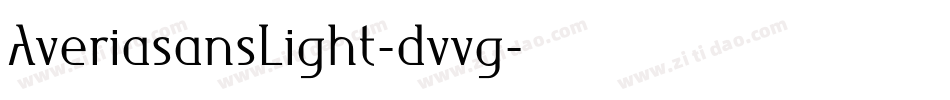 AveriasansLight-dvvg字体转换